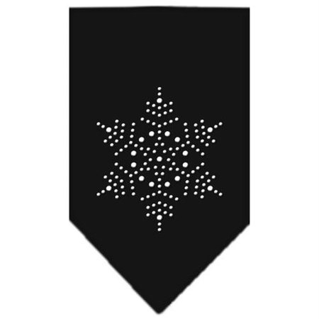 UNCONDITIONAL LOVE Snowflake Rhinestone Bandana Black Large UN813648